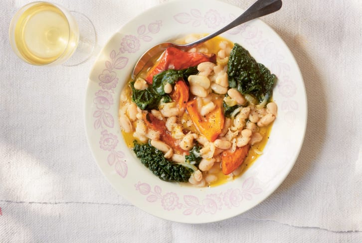 Try This High-Protein Version Of Butternut Squash Soup With Kale & White Beans
